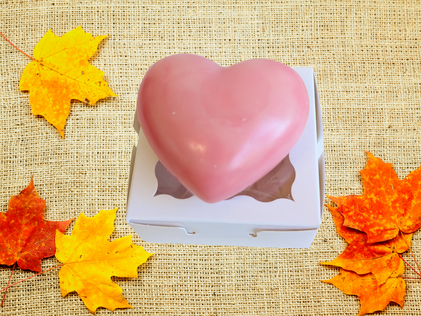 Handcrafted Closet & Drawer heart Sachet - Cozy & Comforting – Warm, Inviting Scents for Relaxation & Seasonal Gifting - Scented Wax Heart Freshener