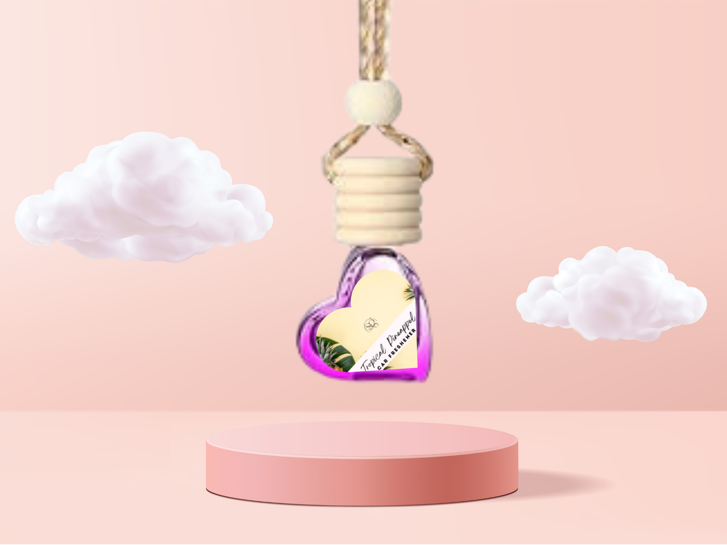 Warm & Cozy Hanging Car Freshener Collection – Sweet Vanilla, Pear & Toasted Marshmallow