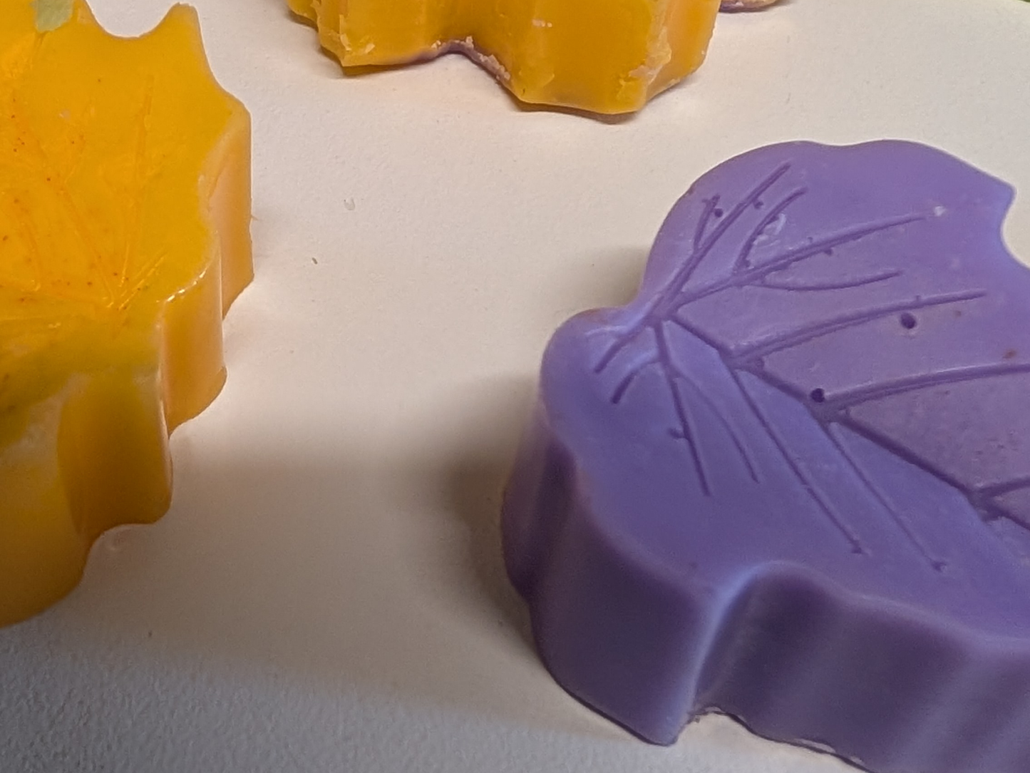 Autumn Leaves Wax Melts – Set of Seasonal Leaf-Shaped Melts – Limited Edition Fall Scents – Handcrafted Wax Tarts for Warmers