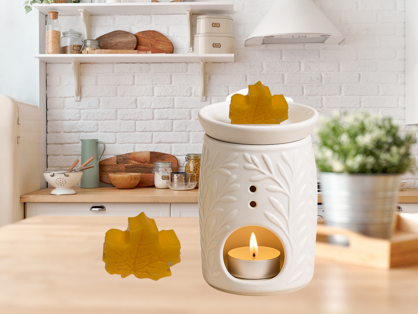 Autumn Leaves Wax Melts – Set of Seasonal Leaf-Shaped Melts – Limited Edition Fall Scents – Handcrafted Wax Tarts for Warmers