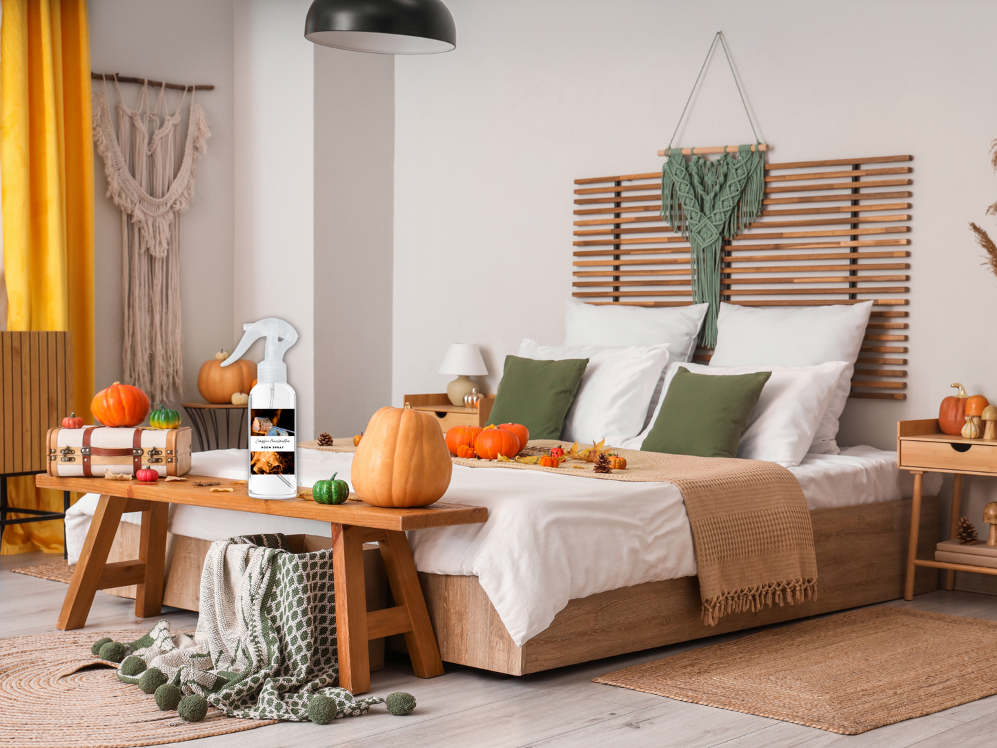 Warm & Cozy Room & Linen Spray Collection – Handcrafted Air Fresheners with Vanilla, Amber, Pear, and Comforting Seasonal Scents 4oz