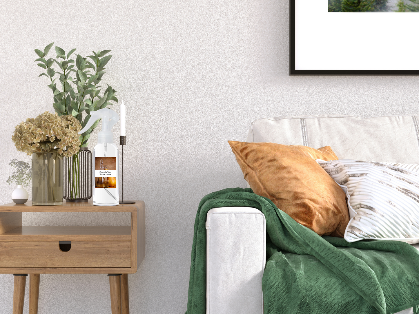 Warm & Cozy Room & Linen Spray Collection – Handcrafted Air Fresheners with Vanilla, Amber, Pear, and Comforting Seasonal Scents 4oz