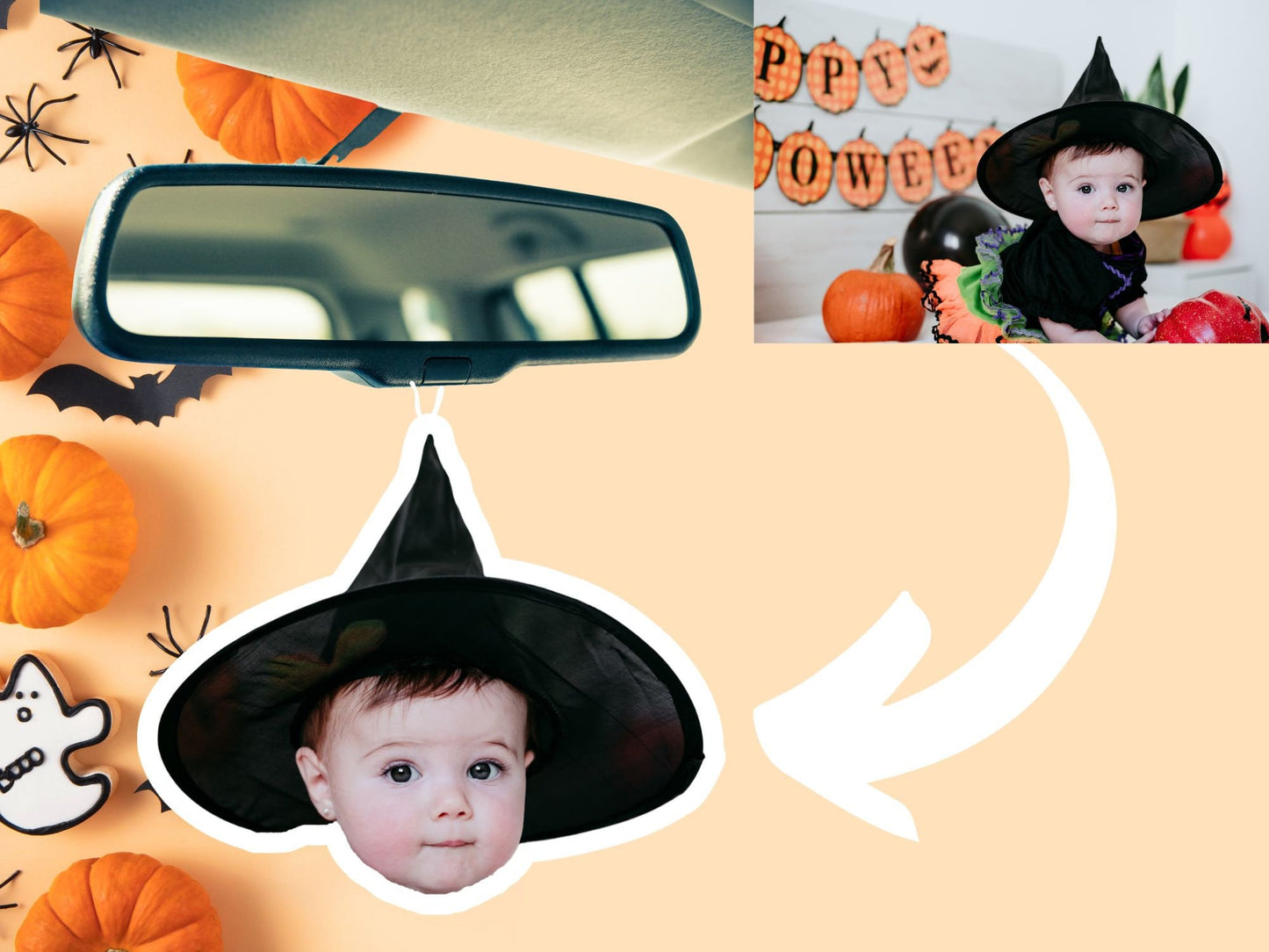 Halloween | Custom beautiful gift | dog dad | car air freshener | Custom car freshener | Gift for Mom | personalized Photo air freshener