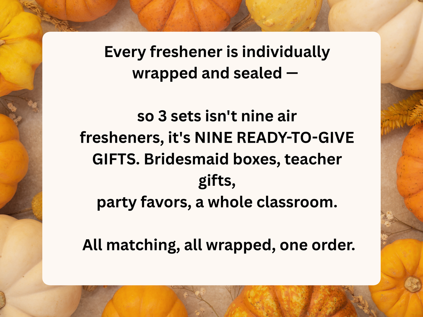 Cozy Fall Car Freshener Set of 3 — Cozy armchair, Scarf, Harvest basket