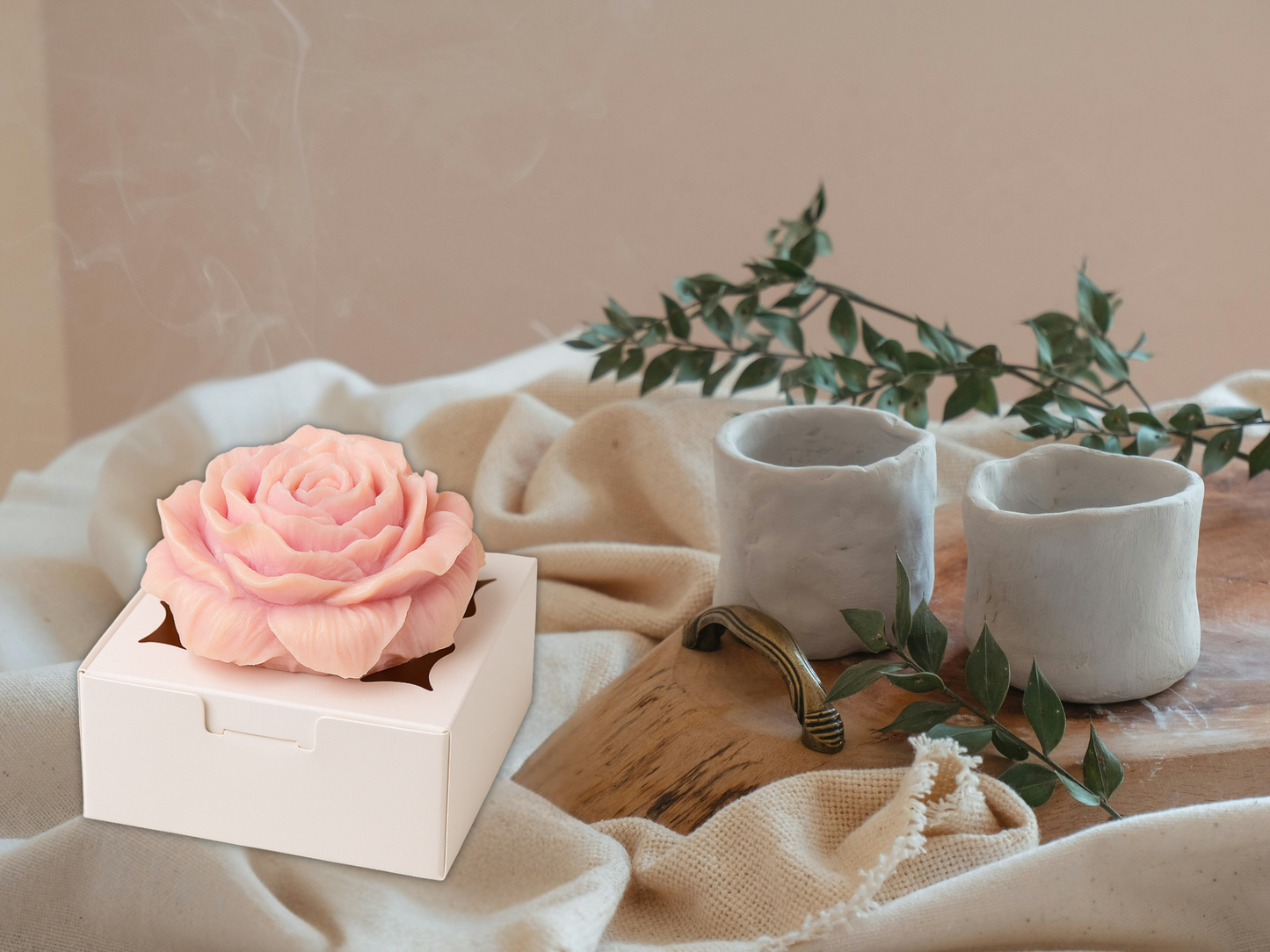 Handcrafted Closet & Drawer Sachet - Cozy & Comforting  – Warm, Inviting Scents for Relaxation & Seasonal Gifting - Scented Wax Flower Freshener