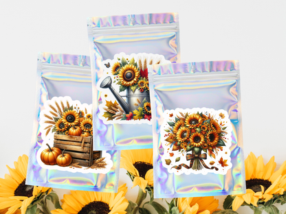 Sunflower Harvest Car Freshener Set of 3 — Bouquet, Watering Can &amp; Crate
