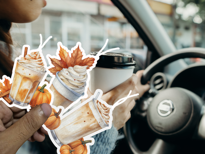 Harvest Coffee Car Freshener Set of 3 — Hot, Iced & To-Go