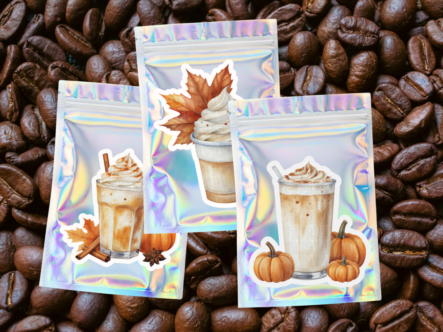 Harvest Coffee Car Freshener Set of 3 — Hot, Iced & To-Go