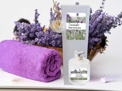 Lavender Serenity Gift Box – Relaxation Aromatherapy Set | 3-Piece, 4-Piece, or 6-Piece Options | Calming Spa Gift | Lavender Room Spray, Wax Melts, Reed Diffuser & More