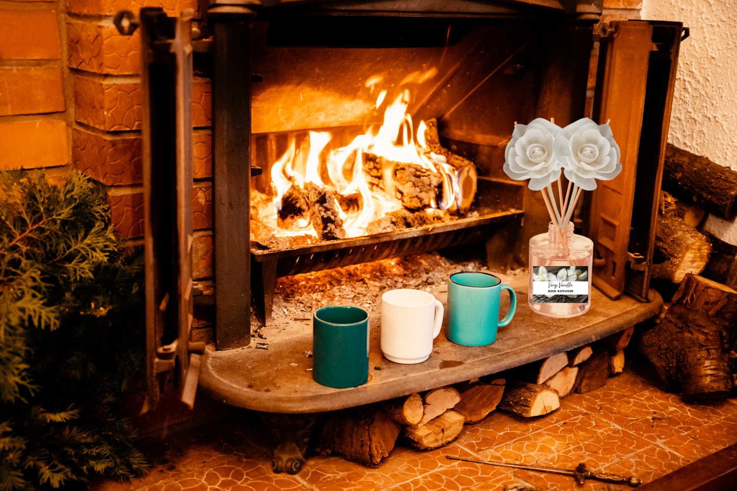 Warm & Cozy Reed Diffuser Collection – Comforting Scents with Vanilla, Pear, Marshmallow & Sweet Florals