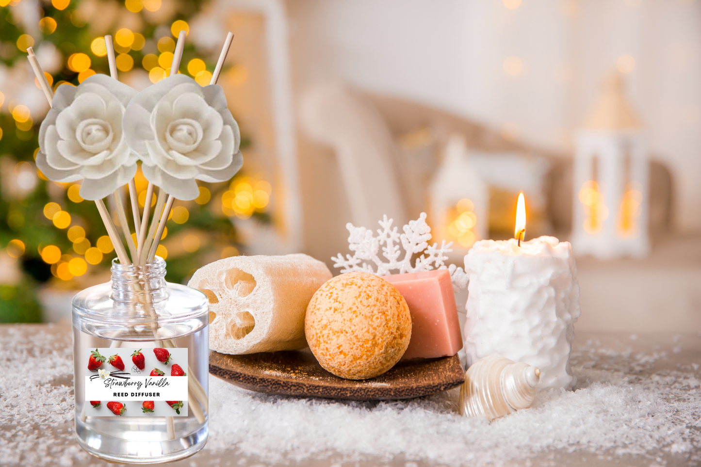 Warm & Cozy Reed Diffuser Collection – Comforting Scents with Vanilla, Pear, Marshmallow & Sweet Florals