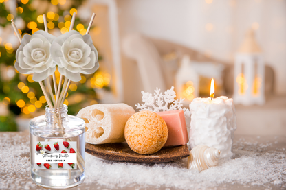 Warm & Cozy Reed Diffuser Collection – Comforting Scents with Vanilla, Pear, Marshmallow & Sweet Florals
