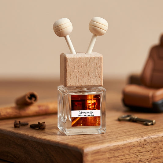 Vent-clip car diffuser, in woods, amber and smoke