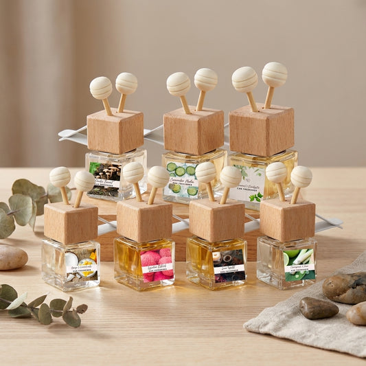 Vent-clip car diffuser, in earthy forest scents