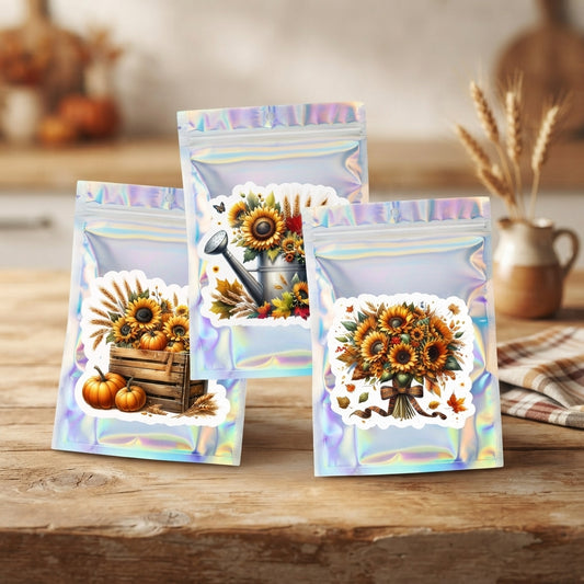 Sunflower Harvest Car Freshener Set of 3 — Bouquet, Watering Can & Crate