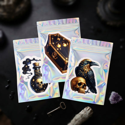 Gothic Nights Car Freshener Set of 3 — Coffin, Poison Bottle & Raven