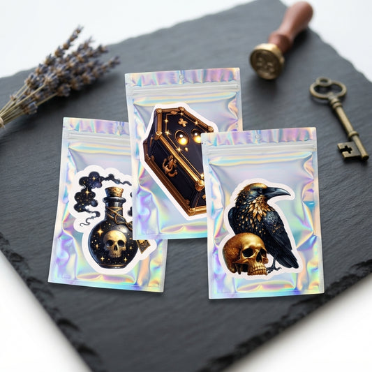 Gothic Nights Car Freshener Set of 3 — Coffin, Poison Bottle & Raven