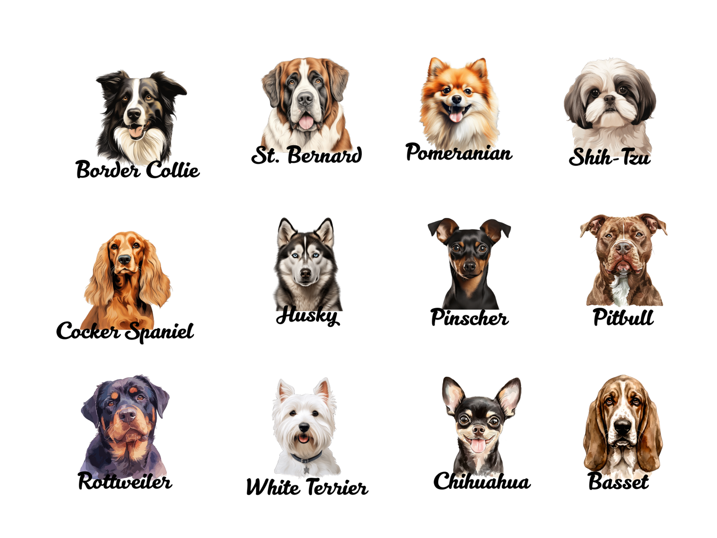 Dog Breed Car Air Freshener | 20+ Breeds | Double Sided |  High-Margin Pet Gift | Scented | Dog Mom Dog Dad Bestseller