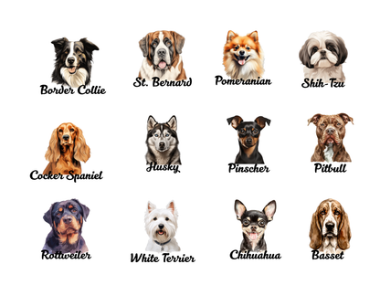 Dog Breed Car Air Freshener | 20+ Breeds | Double Sided |  High-Margin Pet Gift | Scented | Dog Mom Dog Dad Bestseller