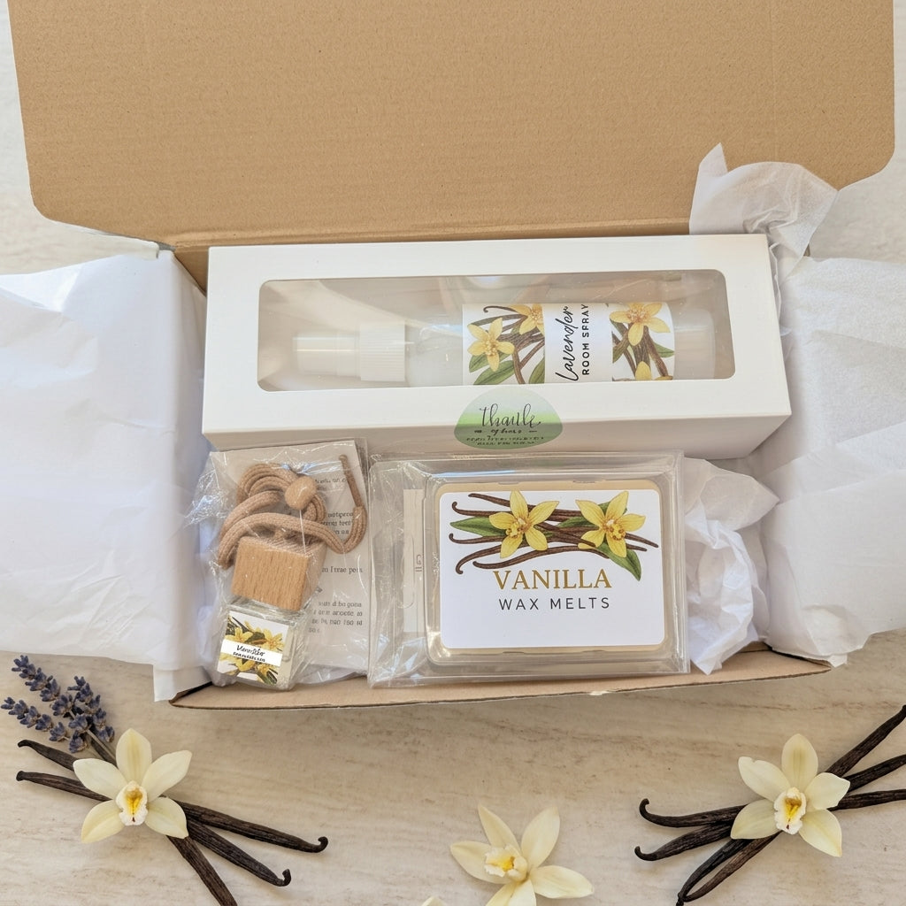 Vanilla Comfort Gift Box – Cozy Home Fragrance Set | 3, 4 or 6 Pieces