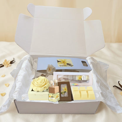 Vanilla Comfort Gift Box – Cozy Home Fragrance Set | 3, 4 or 6 Pieces
