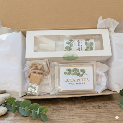 Eucalyptus Retreat Gift Box – Aromatherapy Spa Set | 3, 4 or 6 Pieces
