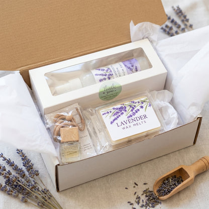 Lavender Serenity Gift Box – Calming Spa Set | 3, 4 or 6 Pieces