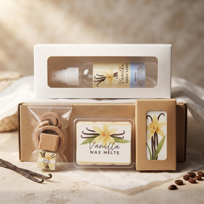 Vanilla Comfort Gift Box – Cozy Home Fragrance Set | 3, 4 or 6 Pieces