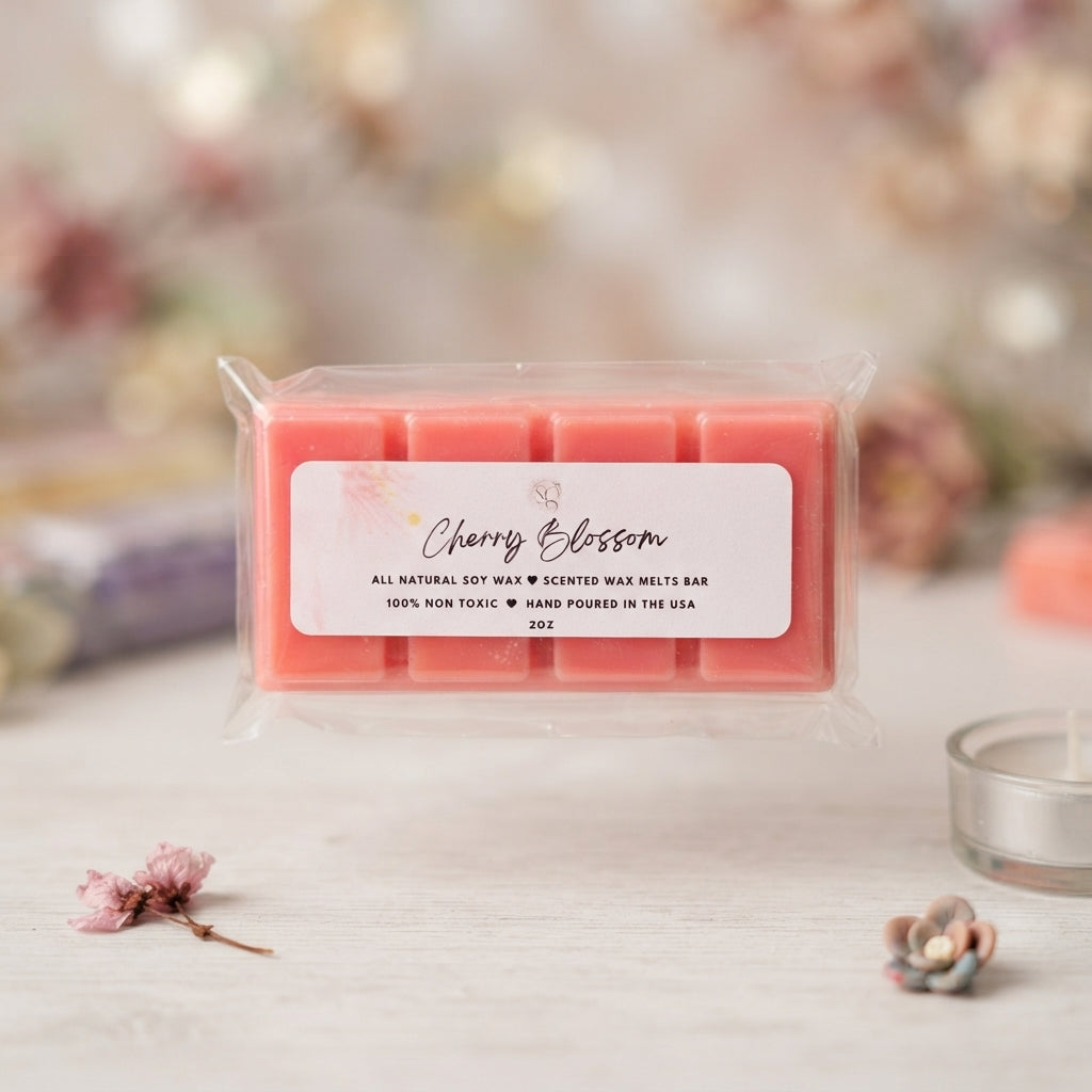 Snap bar of soy wax melts in calming, spa-like scents