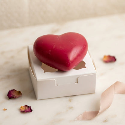 Decorative scented wax heart freshener in festive limited-edition scents