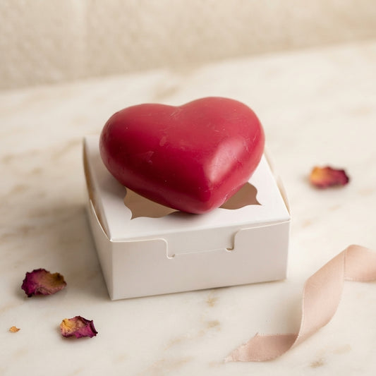 Decorative scented wax heart freshener in festive limited-edition scents
