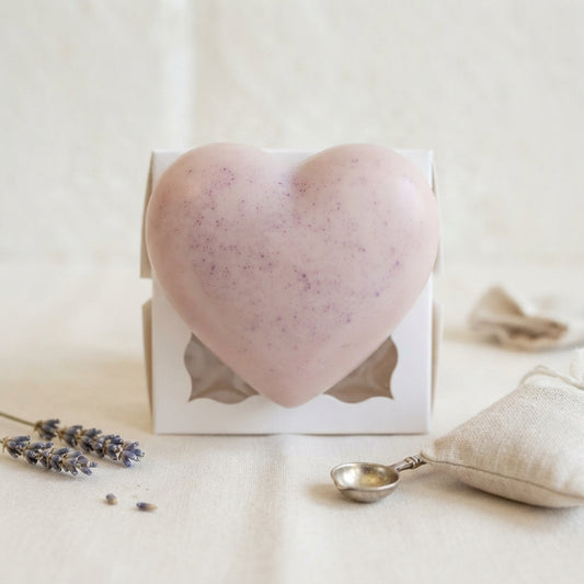 Decorative scented wax heart freshener in fresh, fruity and floral seasonal scents