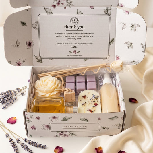 Lavender Serenity Gift Box – Calming Spa Set | 3, 4 or 6 Pieces
