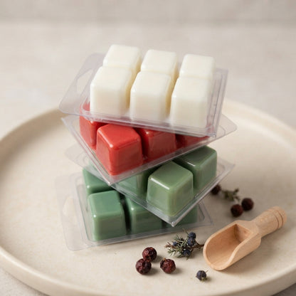 Build-your-own gift box of three wax melt clamshells, packed ready to give