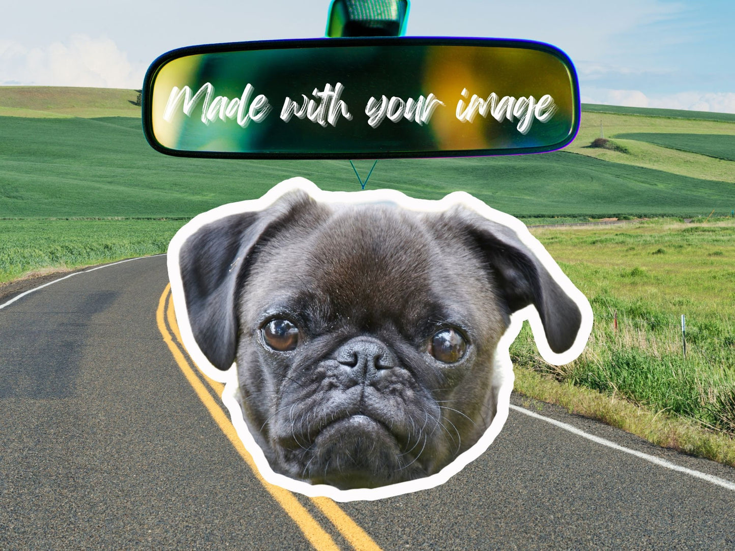 Custom pet air freshener | Custom car freshener | Photo air freshener | Dog dad gift | Pet gift for cat owner | Strong scent