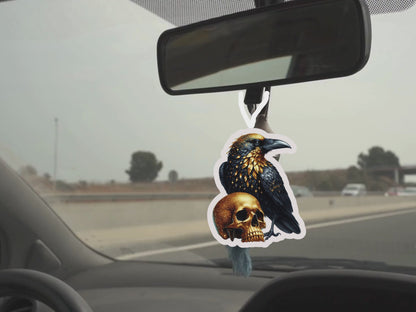 Gothic Nights Car Freshener Set of 3 — Coffin, Poison Bottle &amp; Raven
