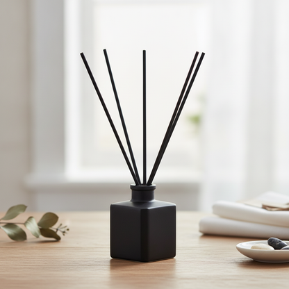 Bold & Masculine Reed Diffuser – Wood, Smoke & Obsidian