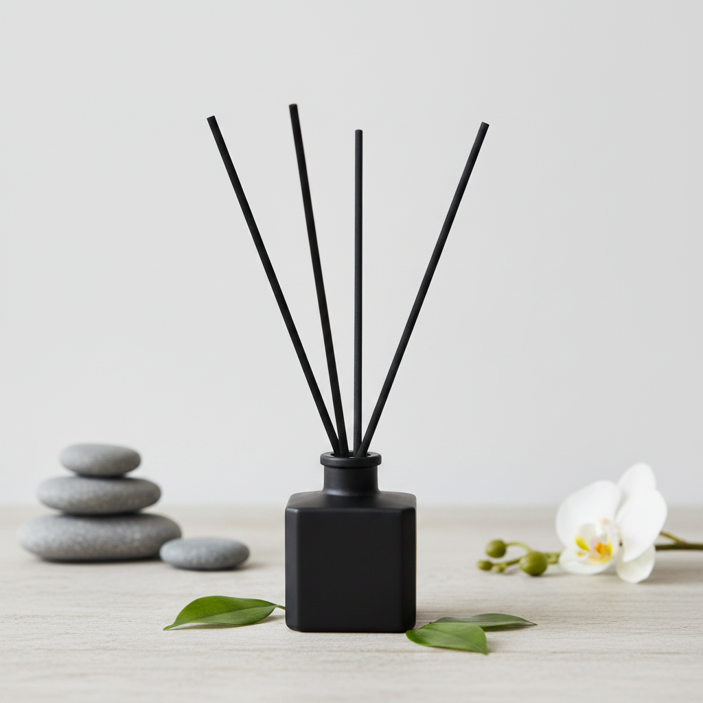 Bold & Masculine Reed Diffuser – Wood, Smoke & Obsidian