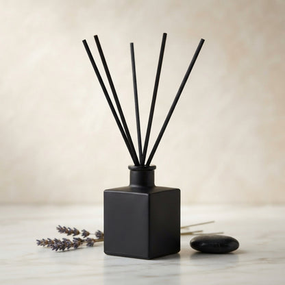 Bold & Masculine Reed Diffuser – Wood, Smoke & Obsidian