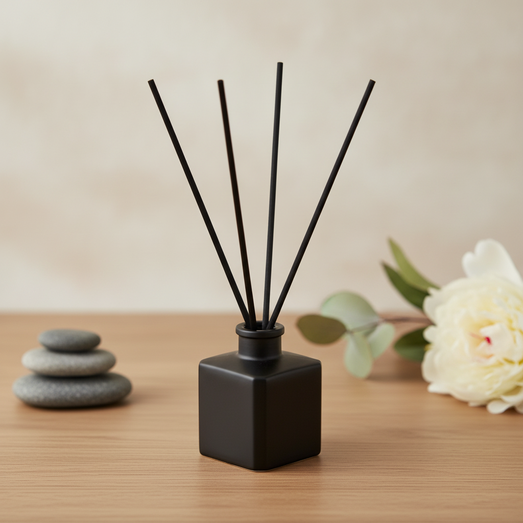 Bold & Masculine Reed Diffuser – Wood, Smoke & Obsidian