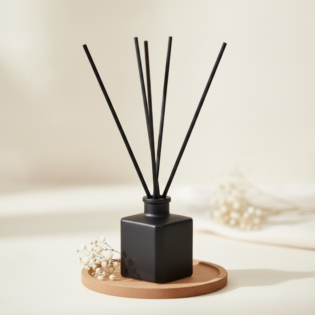 Bold & Masculine Reed Diffuser – Wood, Smoke & Obsidian