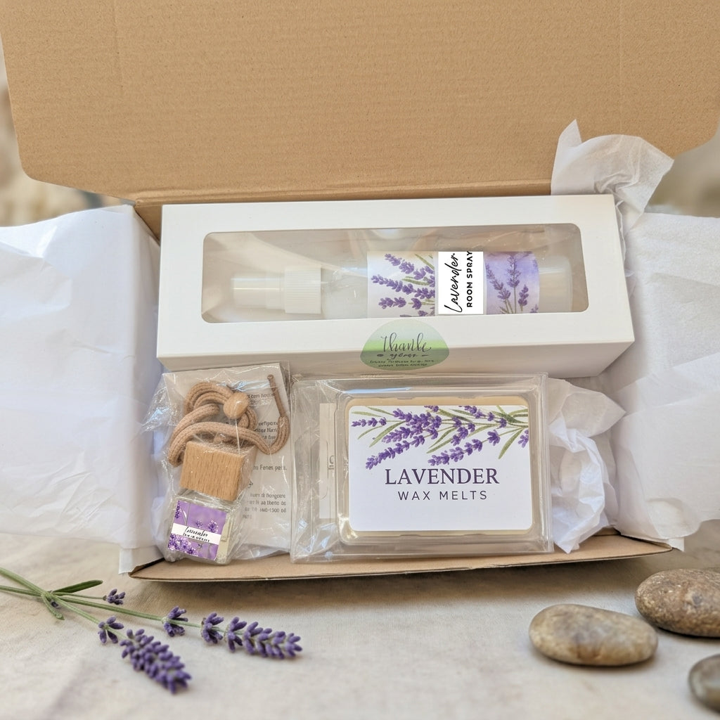 Lavender Serenity Gift Box – Calming Spa Set | 3, 4 or 6 Pieces