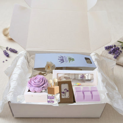 Lavender Serenity Gift Box – Calming Spa Set | 3, 4 or 6 Pieces