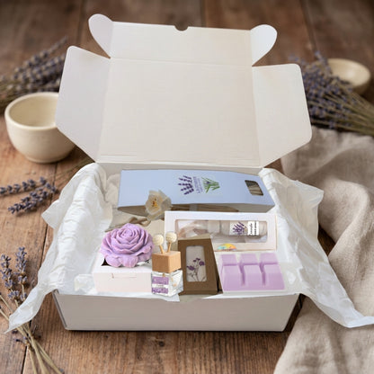 Lavender Serenity Gift Box – Calming Spa Set | 3, 4 or 6 Pieces