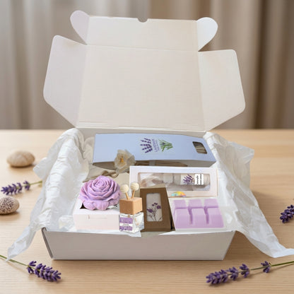 Lavender Serenity Gift Box – Calming Spa Set | 3, 4 or 6 Pieces