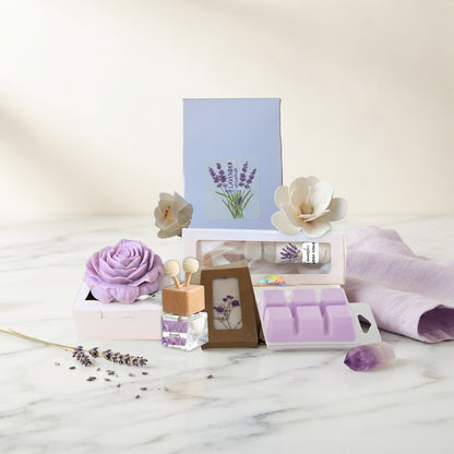 Lavender Serenity Gift Box – Calming Spa Set | 3, 4 or 6 Pieces